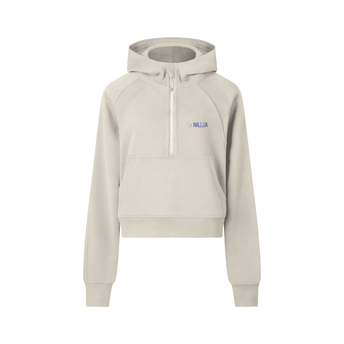 Nallua Cropped Half-Zip Hoodie