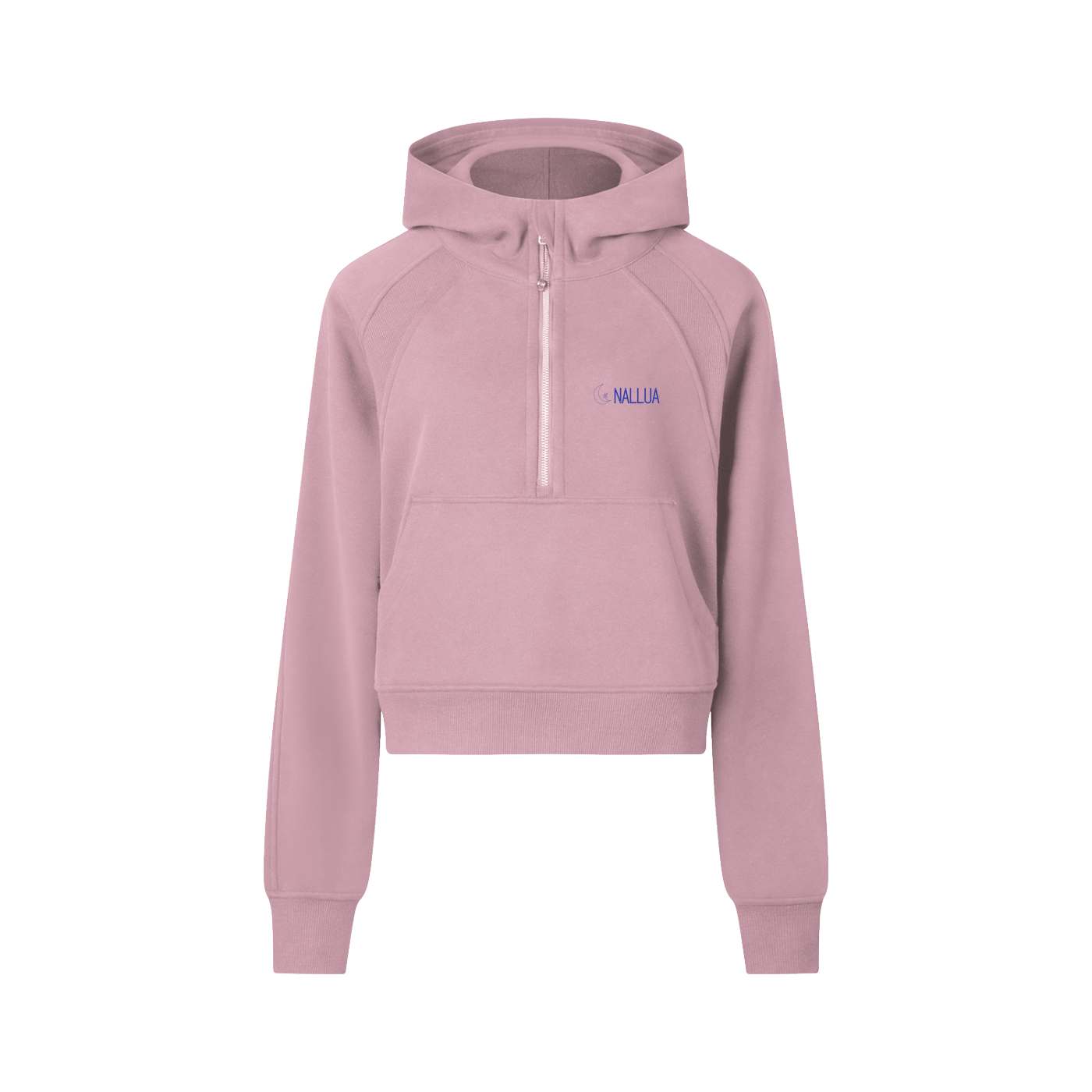 Nallua Cropped Half-Zip Hoodie