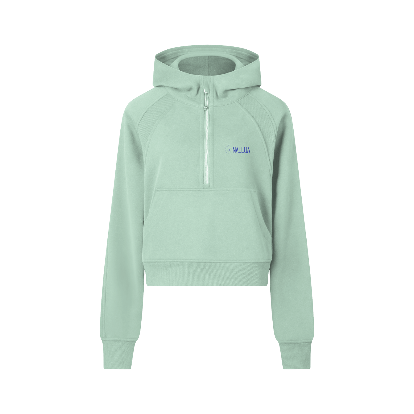 Nallua Cropped Half-Zip Hoodie