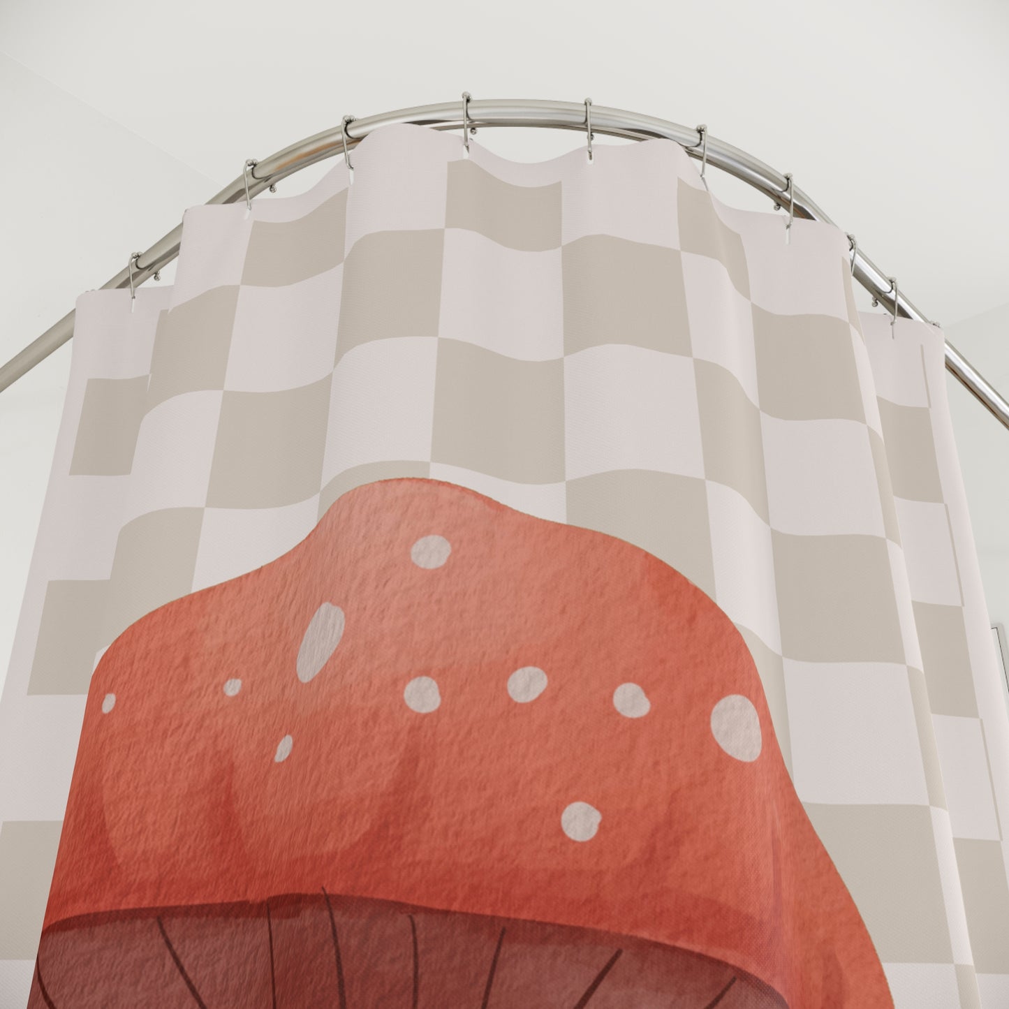 Whimsical Mushroom Shower Curtain