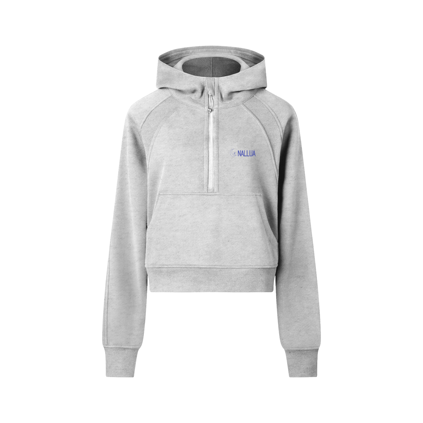Nallua Cropped Half-Zip Hoodie