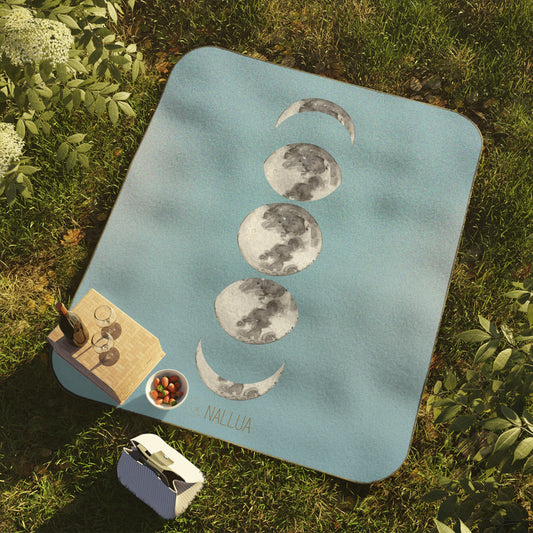 Celestial Moon Phases Picnic Blanket - Waterproof & Stylish Outdoor Essential