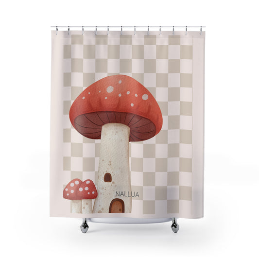 Whimsical Mushroom Shower Curtain