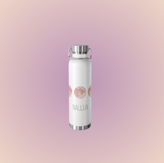 Nallua Vacuum Insulated Bottle - 22oz Moon Phases