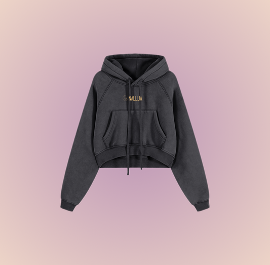 Born To Dilly Dally Cropped Hoodie